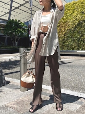 「crie conforto（クリーコンフォルト）のアイテム（その他）」を使った、crie_shizukaさん（レディース・155cm）の春コーディネート