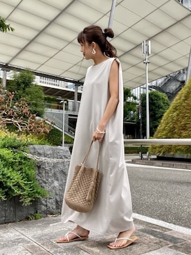 「crie conforto」｜「アイテム（ワンピース/ドレス）」を使った、crie_shizukaさん（レディース・155cm）の春コーディネート