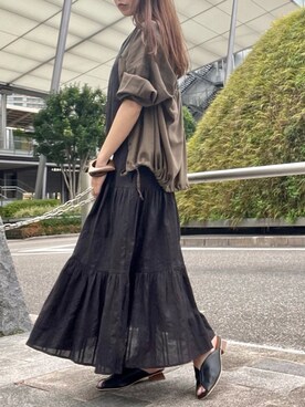 「crie conforto」｜「アイテム（ワンピース/ドレス）」を使った、crie_shizukaさん（レディース・155cm）の春コーディネート
