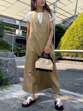 「crie conforto」｜「アイテム（ワンピース/ドレス）」を使った、crie_shizukaさん（レディース・155cm）の夏コーディネート