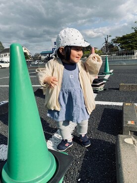 「キッスコーデ」｜「アイテム（ブルゾン）」を使った、roroさん（キッズ・80cm）の春コーディネート