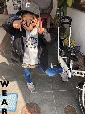 ☺︎アイリオ☺︎さん（キッズ・100cm）の春コーディネート