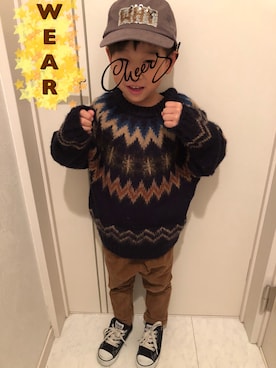 ☺︎アイリオ☺︎さん（キッズ・100cm）の冬コーディネート