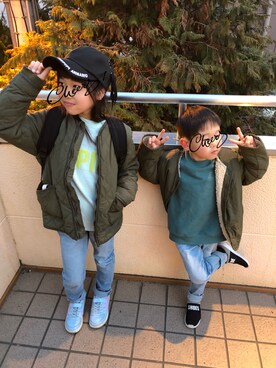 ☺︎アイリオ☺︎さん（キッズ・100cm）の春コーディネート