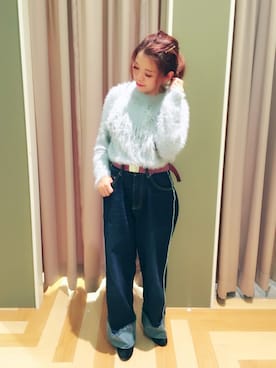 「グレーニット」｜yukariさん（レディース・151cm）の秋コーディネート