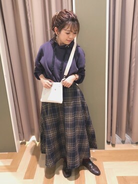 「RAY CASSIN FAVORI（レイカズンフェバリ）のアイテム」を使った、yukariさん（レディース・151cm）の秋コーディネート
