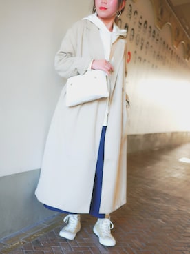 「アイテム（トレンチコート）」を使った、yukariさん（レディース・151cm・20代）の春コーディネート