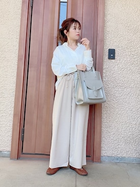 「210nouve（トゥージュヌーブ）のアイテム」を使った、yukariさん（レディース・151cm）の春コーディネート