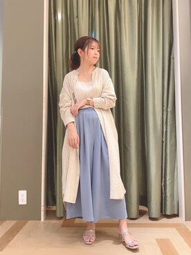 「アイテム（シャツワンピース）」を使った、yukariさん（レディース・151cm・20代）の夏コーディネート
