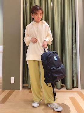 「DISCUS（ディスカス）のアイテム」を使った、yukariさん（レディース・151cm）の秋コーディネート