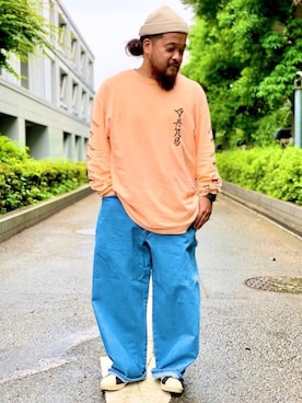 「EDWIN」｜「アイテム（アナログ腕時計）」を使った、Nishiさん（メンズ・165cm）の夏コーディネート