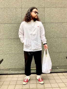 「PRADA（プラダ）のアイテム」を使った、Nishiさん（メンズ・165cm）の春コーディネート