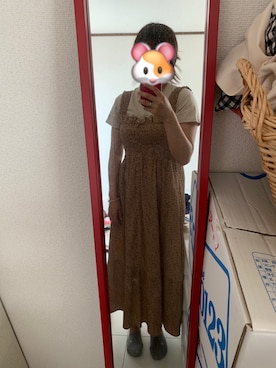「one after another NICE CLAUP（ワンアフターアナザーナイスクラップ）のアイテム（オールインワン・サロペット）」を使った、みわさん（レディース・157cm）の秋コーディネート