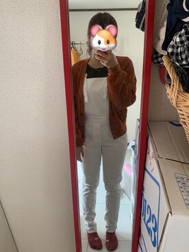 「ENVYM（アンビー）のアイテム（オールインワン・サロペット）」を使った、みわさん（レディース・157cm）の秋コーディネート