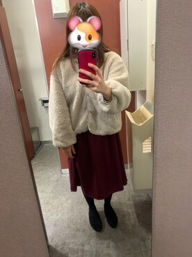 「節分コーデ」｜みわさん（レディース・157cm）の冬コーディネート