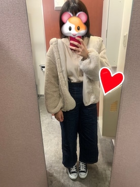 「料理教室コーデ」｜「アイテム（ジャケット/アウター）」を使った、みわさん（レディース・157cm）の春コーディネート