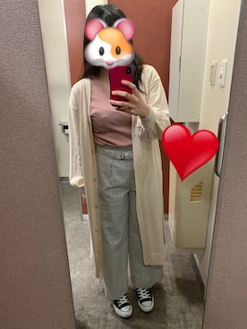 「おうちスタイル」｜「アイテム（ジャケット/アウター）」を使った、みわさん（レディース・157cm）の春コーディネート