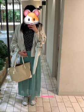 「料理教室コーデ」｜「アイテム（ジャケット/アウター）」を使った、みわさん（レディース・157cm）の春コーディネート