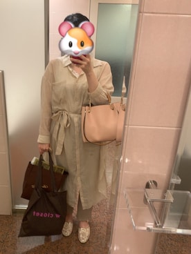 「料理教室コーデ」｜「アイテム（ワンピース/ドレス）」を使った、みわさん（レディース・157cm）の夏コーディネート