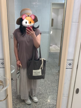 「料理教室コーデ」｜みわさん（レディース・157cm）の夏コーディネート