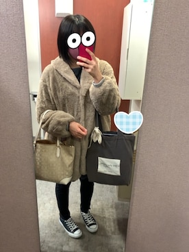 「料理教室コーデ」｜みわさん（レディース・157cm）の冬コーディネート