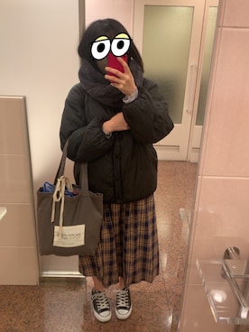 「料理教室コーデ」｜みわさん（レディース・157cm）の冬コーディネート