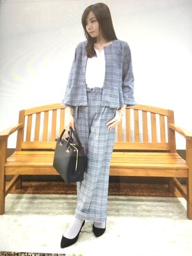 「Sens de vie（サンスドゥウ゛ィ）のアイテム（ジャケット/アウター）」を使った、miiisuさん（レディース・161cm）の冬コーディネート
