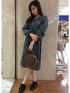 「LBC（エルビーシー）のアイテム（ワンピース/ドレス）」を使った、miiisuさん（レディース・161cm）の春コーディネート