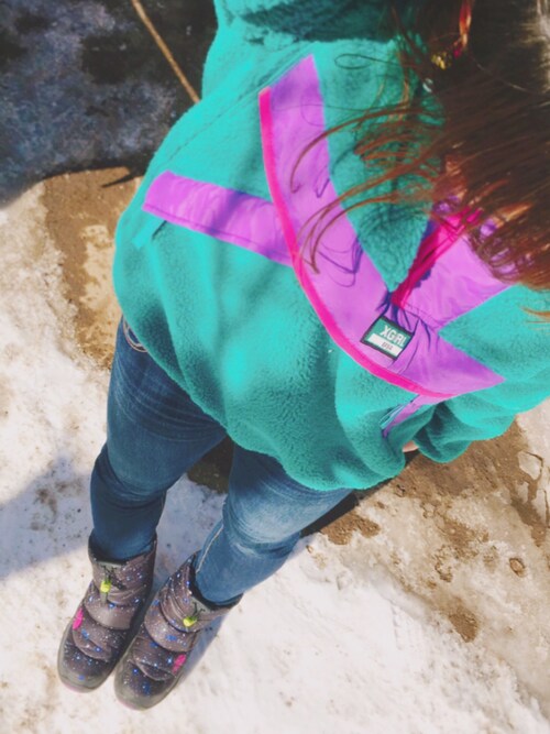 ノースフェイス　ヌプシブーティ　Xガールコラボ X-girl（エックスガール）の「X-girl×THE NORTH FACE Nuptse