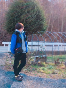「XLARGE（エクストララージ）のアイテム（その他アウター）」を使った、azulさん（レディース・163cm）の冬コーディネート