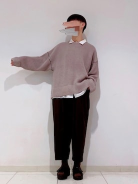 「ステッチ」｜Shotaさん（メンズ・174cm・10代）の冬コーディネート