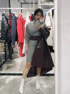 「秋のブラウンスタイル」｜「アイテム（マウンテンパーカー）」を使った、AX1n派さん（レディース・164cm）の秋コーディネート