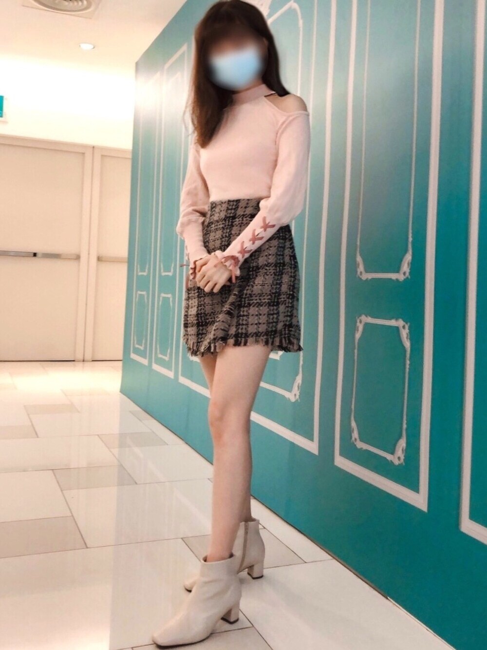 「ootd」｜「MAJESTIC LEGONのアイテム（スカート、ブラック系）」を使った、aiさん（レディース・161cm）の秋コーディネートの1枚目の写真