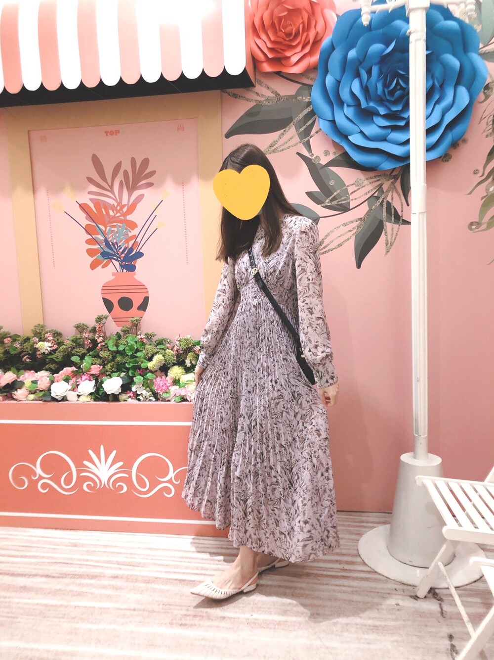 「ootd」｜「COCO DEALのアイテム（ワンピース、パープル系）」を使った、aiさん（レディース・161cm）の秋コーディネートの1枚目の写真