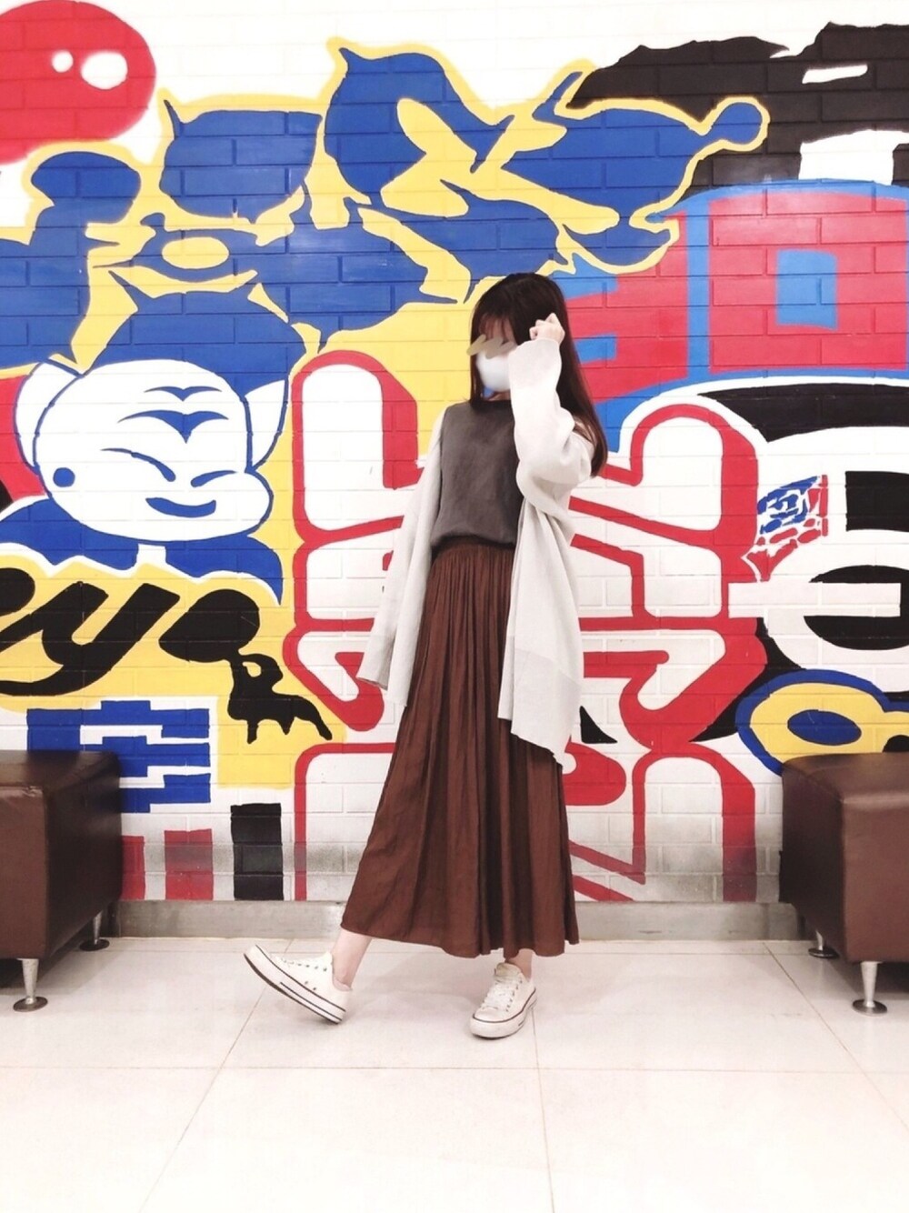 「ootd」｜「UNIQLOのアイテム（チノパンツ、ブラウン系）」を使った、aiさん（レディース・161cm）の冬コーディネートの1枚目の写真