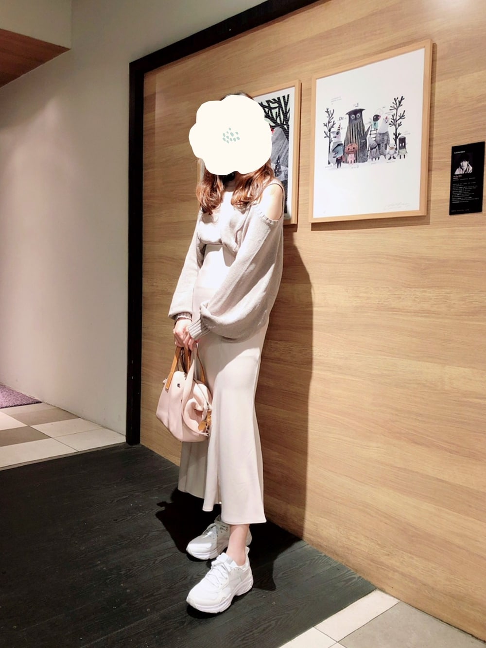 「ootd、春コーデ、COCO DEAL」｜「COCO DEALのアイテム（ニット/セーター、ピンク系）」を使った、aiさん（レディース・161cm）の春コーディネートの1枚目の写真