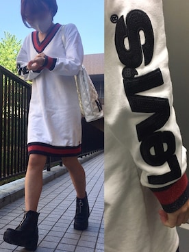 「Levi's（リーバイス）のアイテム（ワンピース/ドレス）」を使った、ayase☺︎* 相互さん（レディース・153cm）の春コーディネート