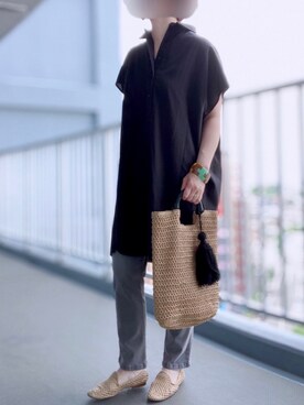 Coca コカのシャツワンピース ブラック 黒色系 半袖 コーディネート Zozotown Coca コカのシャツワンピース ブラック 黒色系 半袖 コーディネート Zozotown