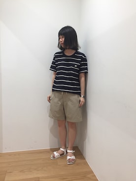 「Scye（サイ）のアイテム」を使った、モリヤさん（レディース・157cm）の夏コーディネート