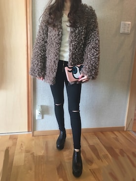 「Orobianco（オロビアンコ）のアイテム（バッグ）」を使った、🌹🌿 Moooka 🌿🌹さん（レディース・158cm）の冬コーディネート