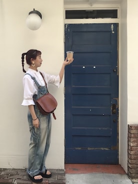 「cepo.」｜「アイテム（オールインワン・サロペット）」を使った、Hinaさん（レディース・157cm）の春コーディネート