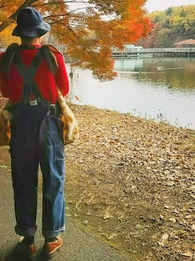 「Paraboot」｜「アイテム（オールインワン・サロペット）」を使った、rugged-boyさん（メンズ・169cm）の冬コーディネート