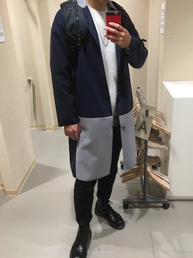 「WHITE LINE（ホワイトライン）のアイテム（トップス）」を使った、だいさん（メンズ・179cm）の冬コーディネート