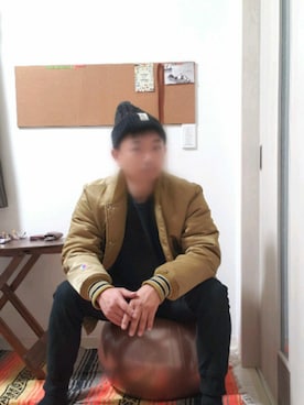 「Champion（チャンピオン）のアイテム（ナイロンジャケット）」を使った、@くうすけ🍀さん（メンズ・168cm）の秋コーディネート