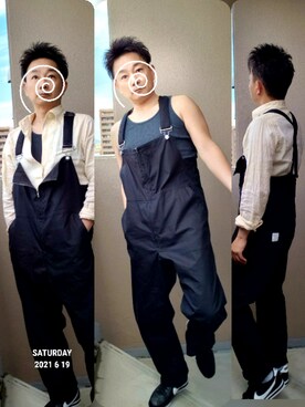 「Ranch standard（ランチスタンダード）のアイテム」を使った、@くうすけ🍀さん（メンズ・168cm）の夏コーディネート