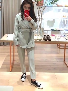 「#セットアップ」｜ayakaさん（レディース・152cm）の春コーディネート