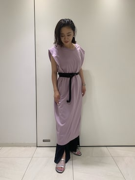 「シルバーサンダル」｜ayakaさん（レディース・152cm）の夏コーディネート