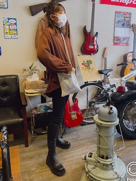 ＠hikさん（レディース・156cm）の冬コーディネート