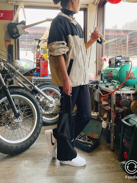 「GUコーデ」｜「アイテム（マウンテンパーカー）」を使った、＠hikさん（レディース・156cm）の冬コーディネート