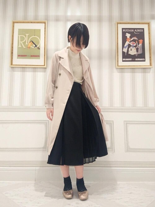 マジェスティックレゴンルミネ池袋店スタッフ Majestic Legon Majestic Legonのトレンチコートを使ったコーディネート Wear